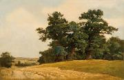 Eugen Ducker Landscape with oaks oil